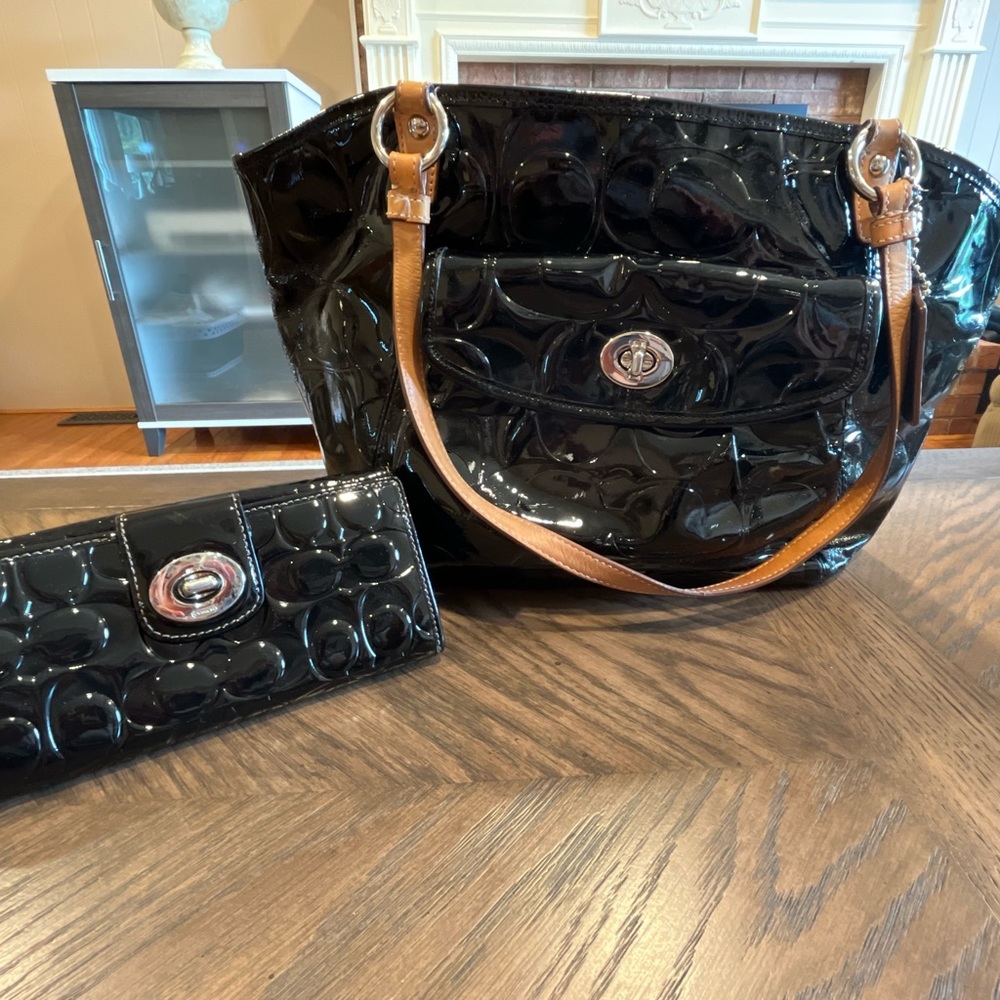 Matching Coach Wallet & Purse
